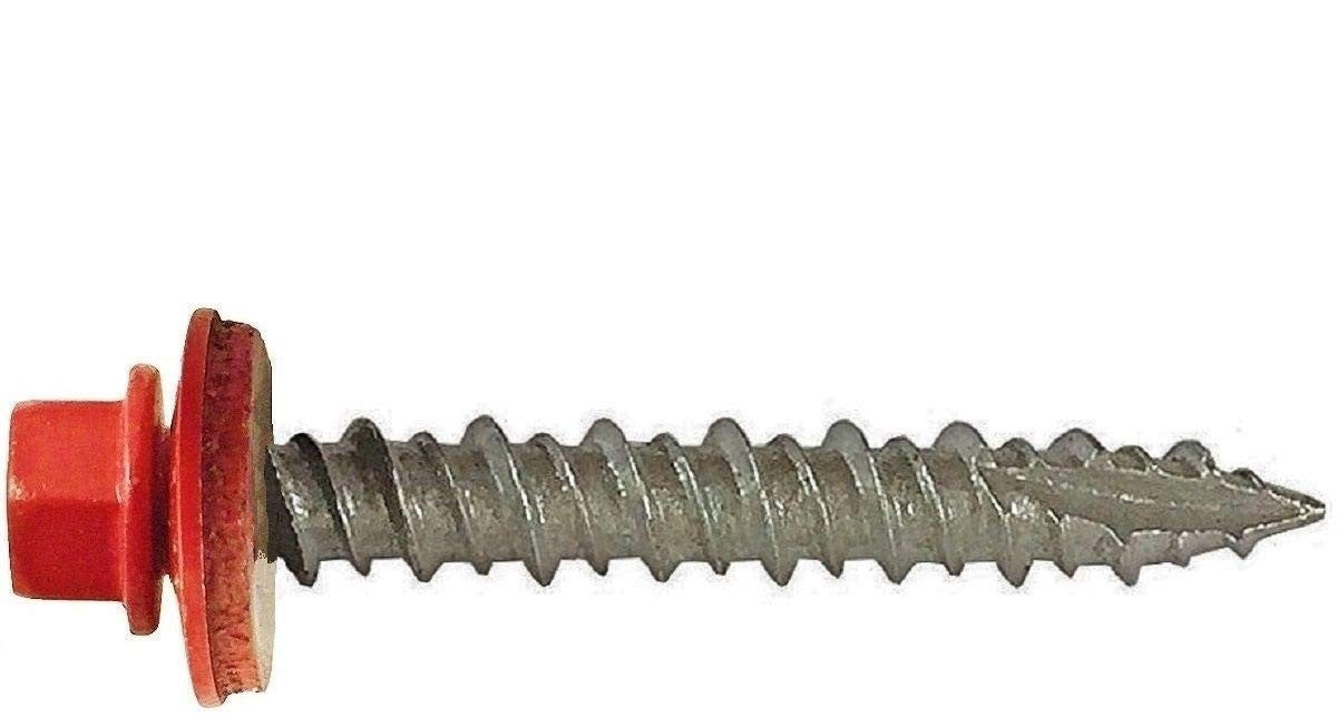 #10 x 1-1/2" Painted Hex Head Self-Tapping Roofing Screws – Metal to Wood Fasteners | IPS Metal