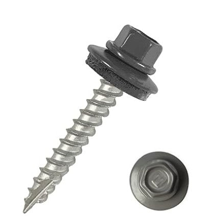 #10 × 1" Painted Hex Head Self-Tapping Roofing Screws – Metal to Wood | IPS Metal