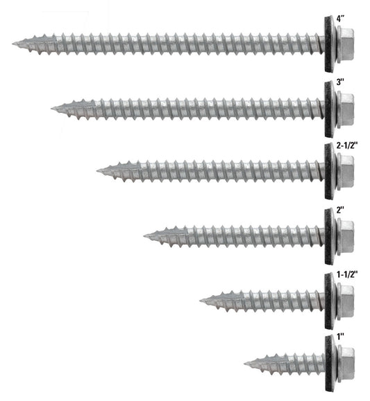 Metal Roofing Screws Metal to Wood Various Sizes