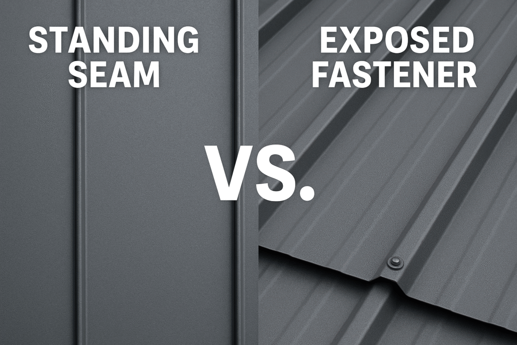 Standing Seam vs. Exposed Fastener Roofing: Which Is Right for You? | IPS Metal