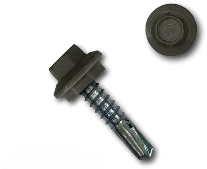 Fastenere #14 X 3/4″ Hex Washer Head Self-Drilling Tek Screws – Stainless Steel 410 (QTY 25)